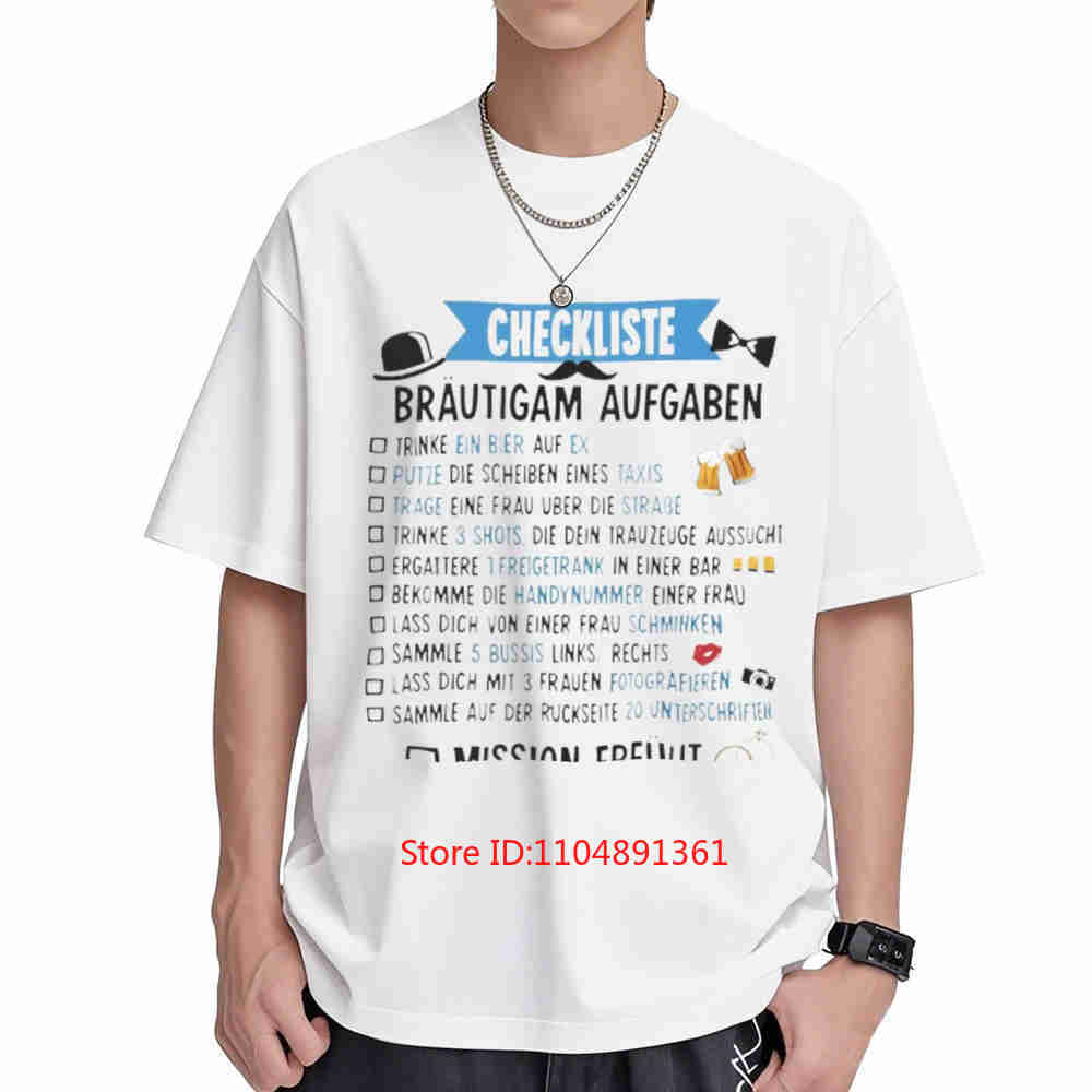 Men'S Grooming Checklist - Groom Checklist Bachelor Short Sleeve Tee