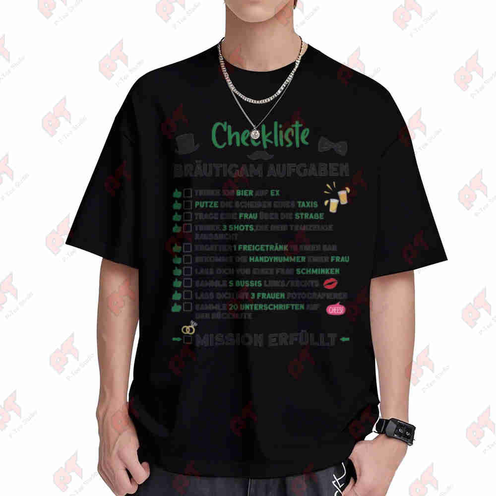 Men'S Grooming Checklist - Groom Checklist Bachelor Party Short Sleeve