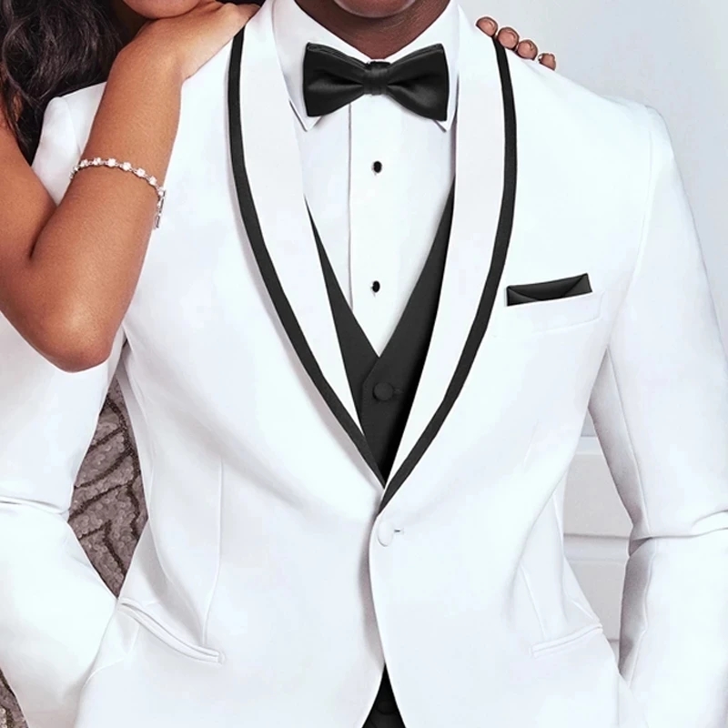 Groom White and Black vest  We - Men'S Grooming Company review and price